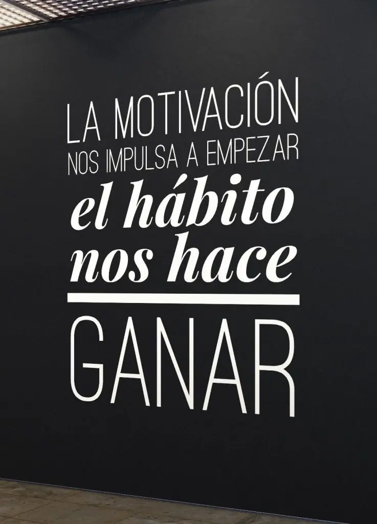 Frase sobre la motivación.